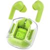 NK Auricolari Bluetooth TWS - Display LED, custodia in silicone, fino a 15 ore di utilizzo + cordino, colore verde