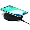 Metronic Mooov 732025 - Caricatore Wireless rapido a induzione, Senza Fili, Universale, Qi Wireless Charger, 15 W, Ricarica induttiva, Compatibile iOS, Android, Nero