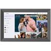 PRIXTON Cornice Fotografica Digitale Prado XL con WiFi, Touch Screen da 15,6, Full HD 1920x1080, RAM 1GB / 32GB Memoria Flash, 2 Altoparlanti, App Mobile, USB Type-C, USB-A, Scheda SD e Auricolari
