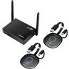 LogiLink HDW0112 - Kit videoconferenza HDMI BYOD (Bring Your own Devices), senza fili, 50 m, 30 zu1, multicast, 4 K@60 Hz, per visualizzare/condividere dati/video tramite WiFi HDMI sulla TV