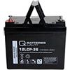 Q-Batteries 12LCP-36/12 V - 36 Ah batteria al piombo tipo AGM - Deep Cycle VRLA
