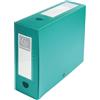 Exacompta 10 Scatole Archivio Polipropilene Opaco A4 Dorso 100mm Verde