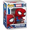 Funko Pop! Premium: Spider-Man - Spider-Man Leaning - Marvel Comics - Fumetti Marvel - Esclusiva Amazon - Figura in Vinile da Collezione - Idea Regalo - Merchandising Ufficiale - Superheroes Fans