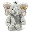 Steiff Friend originale Ella Elefante, Soft Cuddly Friends, circa 30 cm, peluche bottone sull'orecchio, per neonati fin dalla nascita, Colore grigio, 064982