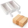 silikomart | GEL04 Stampo in Silicone per Gelati TANGO, Antiaderente, 2 Gelati a Spirale, Confezione da 1 Stampo + 50 Stecchi in Legno, Easy Ice Cream, 92 x 45 h 27,5 mm, Volume 180 ml, Made in Italy