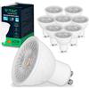 V-TAC 10x Lampadine LED GU10 6W (Equivalenti a 60W) - Chip SAMSUNG - 445 Lumen - Alta Luminosità - Faretto Led GU10 per Massima Efficienza e Risparmio Energetico - Lampadina Luce Calda 3000K