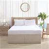 Tommy Bahama Mantovana giroletto sartoriale in cotone tinta unita, arredamento per la casa, king size, beige