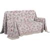 PENSIERI DELICATI Telo Copridivano 180 x 290 cm Made in Italy, Telo Copritutto 100% Cotone Puro, Fantasia Marina Rosso, Ideale come Telo Arredo, Salvadivano o Copriletto Estivo (1 Piazza)