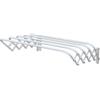 MSV, Stendibiancheria in Metallo Robusto ed Elegante, Ideale per asciugare efficacemente Il bucato in Ambienti Interni ed Esterni, Dimensioni 100 x 45 x 19 cm, Bianco