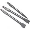 WERHE Scalpello esagonale professionale SDS set 3 pezzi 30 35 50 x 410 mm forcella a punta piatta zoccolo punta per demolizione martello