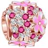 BIZK 925 Charms in argento sterling per bracciali e collane per compleanno San Valentino Gioielli di moda per donne amiche e madri (Charm a forma di fiore di margherita)