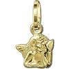 CLEVER SCHMUCK Clever gioielli d'oro Ciondolo mini-angelo classico, brillante in oro 333, Oro giallo