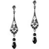 Coucoland - Orecchini da donna in stile anni '20 con perle, ispirati al Grande Gatsby, accessori per costume, 8,2 x 1,8 cm, Zinco