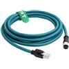 HangTon Cavo Ethernet HangTon M12 Codice A 8 pin femmina a RJ45 Cat-7e Patch Cord per sensore attuatore industriale Applicazione automazione rete Profibus 10m