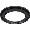 PATIKIL 30.5mm-37mm Metallo Step On oring, Fotocamera Obiettivo Filtro Adattatore oring Alluminio Filtro Adattatore oring per Fotocamera Obiettivi Cappuccio, Nero
