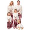 SAMGU Pigiama Famiglia Natale Set Pigiama di Capodanno Indumenti da Notte Abiti Natalizi Tuta per papà Mamma Bambini
