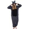 SimZoo Pigiama Intero con Animali per Adulti, Costume Cosplay di Procione Indumenti da Notte per Uomo Donna, Abbigliamento da Casa Unisex Intero