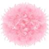 LOLYSIC Paralume con piume rosa, soffici paralumi per plafoniere, lampada da tavolo, lampada a sospensione, paralume da pavimento per camera da letto, soggiorno, hotel, diametro 40 cm