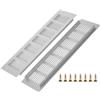 Befun 2 pezzi di griglia di ventilazione in alluminio, griglia di aerazione, griglia di ventilazione rettangolare, per scarpiera, bagno, cucina, soggiorno 80 mm x 300 mm
