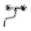 Mprofi MT® Rubinetto Cucina a Muro Cromato | Miscelatore Lavello Cucina con Leva | Rubinetto a Parete in Ottone per Cucina Moderna | Miscelatore Cucina Alta Pressione