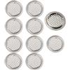 TopHomer Rete di ventilazione circolare con foro, 10 pezzi di griglia di ventilazione, griglie di ventilazione in acciaio inossidabile per armadio da cucina, bagno, guardaroba - 53mm