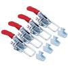 Walfront 4PCS Toggle Morsetto a Levetta in Metallo Morsetto a Leva Orizzontale a Sgancio Rapido 163 kg Attrezzo Manuale Toggle Clamp Attrezzo a Levetta per Attrezzi Pesanti GH-40323