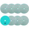 SANLEETEK Dischi Diamantati per Lucidatura - 100mm 8pezzi Grana 50 Tamponi Diamantati per Lucidatura Diamante Lucidatura Pad per Granito Marmo Quarzo Pietra Artificiale per Smerigliatrice Angolare