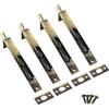 Zerniple Chiavistello a scomparsa in acciaio inox da 10,2 cm, con viti color bronzo (4 pezzi)