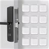 Alyxen Fermaporta Maniglia A Muro, 12 Pezzi Fermaporta Di Silicone,4x4cm Gommini Per Maniglie Porte, Paracolpi Elastici Per Pareti,Per Proteggere Muro E Maniglie, Per Porte, Armadi, Mobili