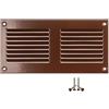 LIRAST 200x100mm Griglie D'Aerazione/Ventilazione in Metallo - Marrone Griglia D'aria con Rete Anti Insetti