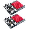 Vaileal Kit di Caccia LED: 2 Pezzi Luce di Corsa Regolabile, Kit di Saldatura DIY, per Principianti, Educazione Scolastica, Competizioni Scientifiche (Rosso)