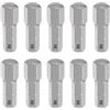 QUARKZMAN 10pz Punte Cacciavite Esagonali H8 1/4 Attacco Esagonale 25mm/1 Lunghezza Testa Esagonale Magnetica in Acciaio S2 Punte Cacciavite