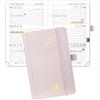 POPRUN Agenda 2026 2027 Settimanale Tascabile 10x15,6cm,Ago.2026 a Dic.2027 | Copertina Rigida Diario Scuola, A6, 17 Mesi, Carta Spessa da 80 GSM(Rosa Chiaro)