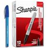 Sharpie Pennarelli indelebili, punta fine per dettagli in grassetto, inchiostro nero, 12 pennarelli + penna PaperMate in regalo
