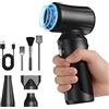 Voniobuy Aria Compressa Elettrico, 200000 RPM Mini Soffiatore Aria Compressa a Batteria 6000 mAh, 3 Velocità Air Duster Set per La Pulizia di PC/Auto