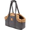 Duuclume Borsa Portatile di Grande Capacità per Gatti, Borse Trasportino per Animali Domestici Cani in Pile, Impermeabile Calda da Viaggio a Mani Libere Borsa a Spalla con Gancio Fisso per Cani