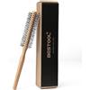 BESTOOL Spazzola rotonda piccola per capelli corti, Spazzola rotonda per barba da uomo, Spazzole per capelli rotonde per asciugare con il phon, per lisciare, ricci, frangia (naturale)