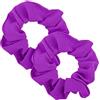 Lusofie 2 elastici per capelli viola, grandi elastici per capelli anni '80, per coda di cavallo, per donne e ragazze, per Halloween