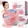 HOUSN Patch Occhi alla Fior di Ciliegio, Pach Occhi per Borse e Occhiaie idratanti 60 Pezzi, Eye Patch per ridurre Occhiaie e Gonfiore per Uomini e Donne