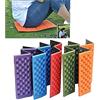 Boolavard Pieghevole Pieghevole Tappetino da campeggio per esterni Sedile in schiuma XPE Cuscino portatile impermeabile Sedia da picnic Mat Pad (Arancia)