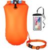Mizijia Boa Nuoto acque libere con Tasca Impermeabile,20L,Nuoto Boa per i nuotatori all'Aria Aperta e triatleti, l'airbag Galleggiantea Boa Altamente visibile di Nuoto.