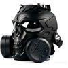 WISEONUS Maschera Airsoft Maschera Tattica Paintball Protezione Occhi BB Gun CS Game Maschera Teschio con Filtri Dummy Doppio Turbo Fan