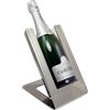 Dvm Stand Refrigerante - Contatto - Gelette Termica Vino - per Bottiglie Standard da 75 cl (Contatto Metal Silver, Elemento Bianco)