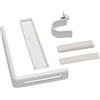 Ikea Home - supporti per muri interni o soffitti; colore: bianco, Metallo, bianco, 1 x weiß