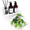 UMILKI 2 Pezzi Mensole Bagno 30CM, Autoadesivo Mensola Doccia, Portaoggetti Doccia in Alluminio per Cucina, Camera da Letto, Soggiorno(Bianco)