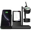 Yealink Cuffia con microfono Yealink WH66 Dual Teams Sistema di audioconferenza personale Wireless A Padiglione Ufficio USB tipo Bluetooth Base ricarica Nero [WH66 DUAL TEAMS]