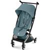 CYBEX Gold Passeggino LIBELLE con dimensioni adatte al bagaglio a mano, Da circa 6 mesi a circa 4 anni (max. 22 kg), Ultraleggero (solo 6 kg), Sistema di cinture a una mano, Stormy Blue