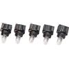 sourcing map Sourcingmap 5PCS t5-v2 ambra LED indicatore cruscotto segnale lampadine per auto interno