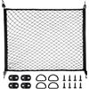 UIEXAY Rete per Cani Auto Portaoggetti Bagagliaio, Rete Elastica, Elastico con 4 Ganci 8 Vite, Rete Soffitto Tetto Organizer, Truck Tronco Reti Car Van, Universale Rete Bagagliaio Auto per SUV e Camion