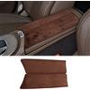KUNGKIC Cuscino bracciolo auto in flanella Console centrale Bracciolo Box Mat Interno Compatibile con Mercedes Benz Classe E W213 2016-2022 Accessori Marrone